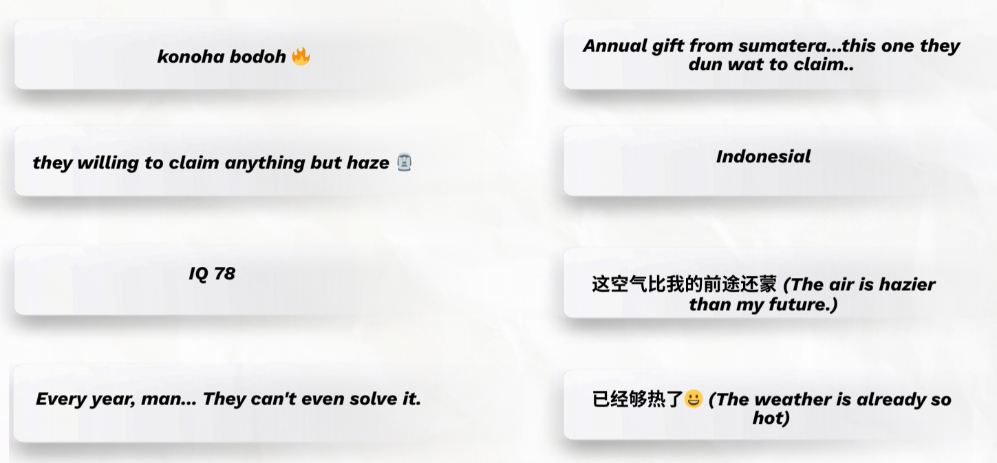 Malaysian netizens' reactions to haze crisis in Malaysia