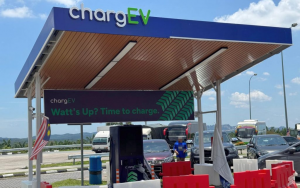 The expansion of the nationwide EV charging network coverage across Malaysia.